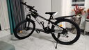 EG7山地自行车成人学生变速越野单车双减震赛车26寸青少年男女 辐条【升级减震 轻量铝架】黑白 24寸21速【适合：145-165CM】 实拍图