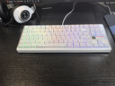 狼蛛（AULA）F87ProV2客制化无线机械键盘电竞游戏专用  蓝牙/2.4G/有线三模连接全键热插拔gasket结构办公键盘 F87ProV2大宗师版【海棠轴】白色等高线 实拍图