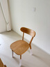 源氏木语实木餐椅北欧风橡木靠背椅家用多材质休闲椅现代简约餐厅吃饭椅子 白蜡木原木色0.47米圆弧餐椅 实拍图
