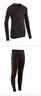 迪卡侬（DECATHLON）儿童紧身衣保暖训练服儿童运动透气速干衣秋长袖内衣KIL 【经典黑套装】 - 针织款 160 /14-15岁161-172cm 实拍图