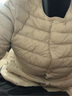 鸭鸭（YAYA）佟丽娅同款轻薄羽绒服女新款冬季短款圆领内胆修身时尚薄外套男 米白色【女款无领】 XL 实拍图