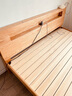 源氏木语全实木床北欧风小户型卧室家具橡木床现代简约主卧1.5m1.8m双人床 原木色高铺夜光床斜靠版【橡木】 1800mm*2000mm  框架结构 实拍图