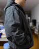 Levi's李维斯新款情侣同款美式水洗牛仔夹克棉服厚外套 深灰 L 实拍图
