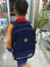 史努比（SNOOPY）小学生书包男孩学院风护脊减负1-4-6高年级儿童初中生双肩背包 蓝 实拍图