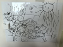 得力60*45cm可移除软白板 儿童家用墙贴铁性自粘贴可擦写画板涂鸦墙纸画画黑板贴磁磁性可吸附MF160 实拍图