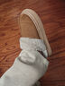 洁丽雅拖鞋女秋冬季薄款室内家居2025新款防滑厚底地板日式棉拖鞋男冬天 卡其 （店长强烈推荐款） 38-39 【适合37-38码】 实拍图