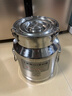洛滑304不锈钢油桶米桶储用空桶酒桶牛奶运输桶密封罐 15L【全304特厚25*36cm】20斤油 实拍图