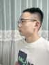 创果 高端商务半框近视眼镜男士进口纯钛可配散光变色高度数眼镜 防蓝光防辐射【1.56无度数】290黑色 实拍图