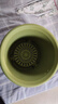爱丽思花盆塑料圆形树脂多肉花盆种花种菜盆绿萝爱丽丝 浅绿口径20.3cm 实拍图