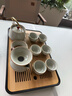 初伍米黄汝窑中式功夫茶具套装家用办公轻奢高档陶瓷泡茶壶茶杯带茶盘 实拍图
