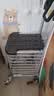 袖悠买菜车购物车可折叠款爬楼手拉车小推车家用老人车铝合金便携拖车 八轮可爬楼带盖带刹车【豪华紫】 实拍图