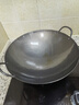 韦大锤双耳大炒锅老式家用铁锅圆尖底炒菜锅厨师边锅餐馆锅不粘马勺 38cm双耳铁锅+木盖+勺+铲+刷 38cm 实拍图