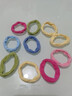 多巴胺渐变发圈发绳高弹力橡皮筋头发ins头绳马尾加粗发饰高级 三色花纹混装-10根 实拍图