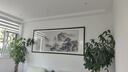 佳得雅新中式客厅装饰画沙发背景墙壁画字画山水画靠山图办公室风景挂画 望云楼A2（原版） 95*251cm宣纸锦绫+有机玻璃+胡桃色实木框（大气款） 实拍图