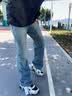 乐途运动鞋男鞋秋季复古革网面休闲鞋厚底减震回弹老爹鞋子男黑色42 实拍图