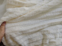 无印良品加厚仿兔毛绒毛毯午睡毯子毛毯被子空调毯盖毯200*230cm 米白 实拍图