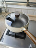 冀铁锤钛陶瓷大肚锅家用不粘炒锅健康聚油平底炒菜锅燃气电磁炉通用24cm 实拍图