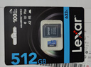 雷克沙（Lexar）512GB TF（MicroSD）存储卡 C10 U3 V30 A2 高速内存卡 读速100MB/s 持久稳定（633x）  实拍图