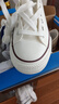 回力帆布鞋男鞋低帮透气运动休闲鞋耐磨橡胶底板鞋 WXY391 白色 40 实拍图