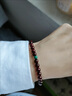 秦庭澜境 QINTINLANJIN印度小叶紫檀手链女高油高密带金星老料顺纹单圈佛珠檀香木手串 999金珠款-适合手围周长14-15cm 实拍图