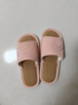 俞兆林亚麻棉麻拖鞋男女条纹轻便简约居家四季拖鞋 YR008 粉色 38/39 实拍图