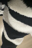 ubras情人节【刘雯同款】慕斯绒条纹保暖加绒家居服套装女睡衣女 女款圆领-白色 L 实拍图
