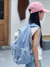 卡汐沐 书包初中女生高中生ins小众2025新款背包大学生双肩包女旅行轻便 蓝色【带长腿毛球挂件】 实拍图