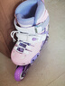 乐秀（ROADSHOW）轮滑鞋儿童专业可调滑冰鞋男女童初学者轮滑鞋3-6-12岁RX1S溜冰鞋 全闪粉紫R8原厂套装【送护臀礼包】 S 小码(28-31适合2-5岁) 实拍图