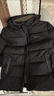 罗蒙（ROMON）羽绒服冬季新款中年男士中长款防寒白鸭绒外套爸爸装可拆卸帽加厚 黑色【品牌特价断码清仓捡漏】 XL 180 130-150斤 晒单实拍图