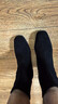 达芙妮加绒气质百搭短靴粗跟中筒瘦瘦靴软底高跟女靴4622607082 黑色 35 实拍图