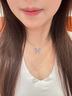 老凤祥 优级翡翠蝴蝶项链女2025新款纯银吊坠实用生日礼物女生送女友 【京东八仓发货】*当/次日达-国风优级翡翠项链 实拍图