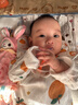 佳尔优优（garkoko）婴儿宝宝防吃手0-3-6个月防胀新生气硅胶哄睡拇指安抚奶嘴牙咬胶 实拍图