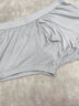 恒源祥真丝内裤男四角透气短裤头男士桑蚕丝绸薄款宽松平角裤 （升级款）浅灰2条 2XL 实拍图