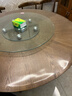 古私（Gusi）圆形桌垫透明圆桌布防水台布pvc餐桌面垫水晶板桌面保护垫子1.3米 实拍图
