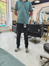 杰门森牛仔裤男秋冬季修身小脚裤子男士破洞弹力休闲裤韩版潮牌男裤长裤 K53黑色常规 30 【2尺3】体重120-125斤 实拍图