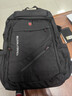 JINSHIWQ双肩包男大容量商务旅行包电脑背包登山包【尊享七隔层】黑色 实拍图
