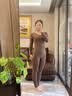 婷美（GRACEWELL）保暖内衣女士紧身弹力羊绒毛内搭打底套装秋衣秋裤冬季修塑身美体 实拍图
