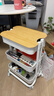 宜家（IKEA）拉斯克家居小推车三层置物架移动茶水桌客厅咖啡桌厨房储物收纳架 【升级款】白色带盖小号 28*38*61cm 实拍图