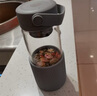 北鼎（Buydeem）茶水分离玻璃杯 男女高颜值便携随手杯办公室泡茶杯浅岛灰470ml 实拍图