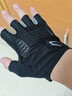 洛克兄弟 骑行手套加厚硅胶减震春夏季运动健身自行车手套半指男 S169 黑灰 SBR+GEL 双重减震升级 L 实拍图