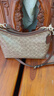 蔻驰（COACH）【品牌直供】女士LAUREL31中号手提单肩斜挎流浪包卡其棕色CV975 实拍图