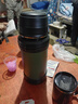 唯水保温水壶便携户外保温杯大号大容量72小时长效保冷旅行水杯保温壶 军绿色2000ml约4斤水送调节背带 实拍图