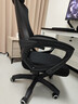 锦汐 电脑椅家用办公椅子靠背人体工学椅学习转椅老板座椅游戏电竞椅 【可后躺】黑框黑网 实拍图
