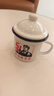 拜杰搪瓷缸子搪瓷杯劳动最光荣怀旧杯子茶茶缸带盖大号喝水杯500ml 实拍图