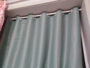 伊帘坊免打孔遮光窗帘送伸缩杆一整套简易安装卧室客厅飘窗遮阳隔断帘 高精密-豆蔻绿遮光90%送伸缩杆 杆长1.1～1.6米 ）帘1.8米高单开 实拍图