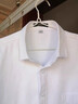 罗蒙（ROMON）纯色商务职业正装男士白衬衫工装男装短袖衬衣男CS72白色2XL 实拍图
