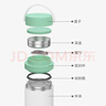 乐扣乐扣LOCK&LOCK保温桶 不锈钢便携式手提保温饭盒带餐具500ml 蓝色 实拍图