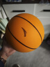 安踏静音篮球3号儿童拍拍球室内无声儿童训练玩具球软皮球静音球 橙色 实拍图