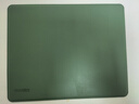 得力（deli）皮质鼠标垫 办公家用皮质桌垫鼠标桌垫 学生宿舍写字桌绿色皮革鼠标垫 (260*210mm）LN100 实拍图