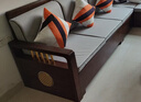 小木窝（XIAOMUWO） 沙发 胡桃木实木沙发简约客厅中式家具贵妃中箱冬夏两用储物沙发 四人位(3+1)+贵妃踏 升级储物高箱款 实拍图